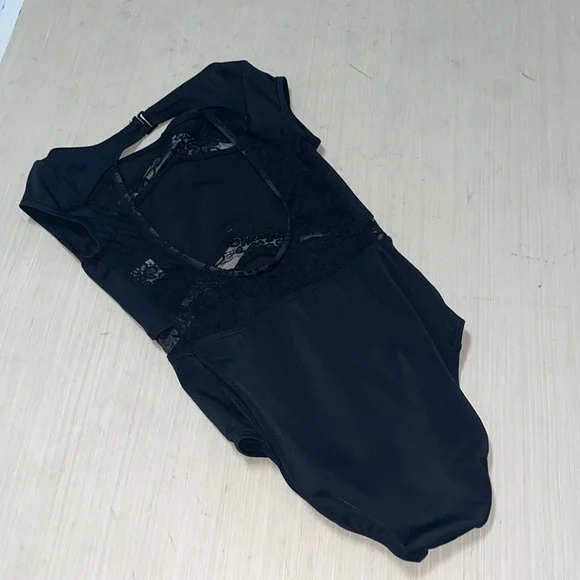 Black Balera Leotard - Picture 2 of 3